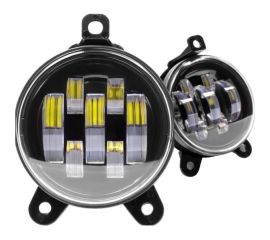 Противотуманные светодиодные автомобильные фары LEDZILLA Лада Приора, 70Вт, 9-32В, противотуманки, дхо для авто, LED ПТФ, 2шт 2170-70W 