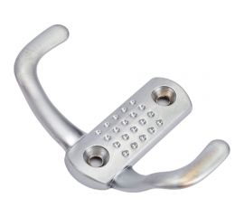 Мебельный крючок KERRON Д67 Ш47 В24, матовый хром KR 0060 SC 