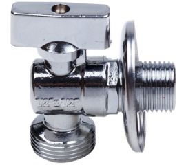 Шаровой кран AQUALINK угловой, с удлиненной резьбой 1/2 нар-1/2 нар Cr B 3969 