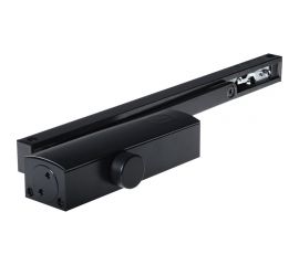 Доводчик со скользящей тягой Doorlock dl100s en3 черный, с функцией hold open 75552 