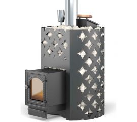 Чугунная печь для бани Везувий ЭТНА 18 (ДТ-4С) Закрытая каменка 12749 