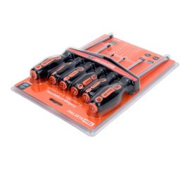 Набор отверток TDM Алмаз 6 шт. SL3x755x1006x150, PH0х751x1002x150, пластиковый держатель CR-V SQ1013-0207 