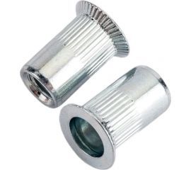 Резьбовая заклепка Daxmer м6, оцинк. сталь, насечки, потай. борт, 500 шт. 393281 