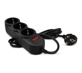 Фильтр SVEN SF-03L 3.0м, 3 розетки, черный SV-015039 