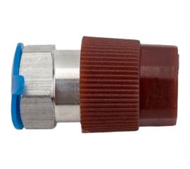 Переходник для подключения баллона с фреоном R134A к станции через HP, с ниппелем Car-tool CT-M1032 