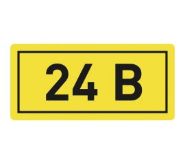 Наклейка EKF PROxima 24В 10x15мм, упаковка 100 шт. an-2-03 