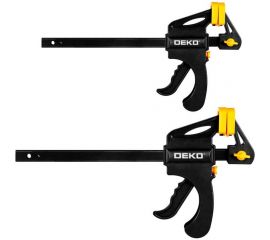 Быстрозажимная струбцина DEKO 200 мм CL200-2, 2 шт 