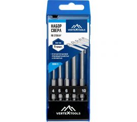 Набор сверл по стеклу 5 шт vertextools 0088-5 