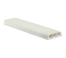 Трехсекционный кабель-канал плинтусного типа DKC 90x25 мм, с крышкой 2м 09200 