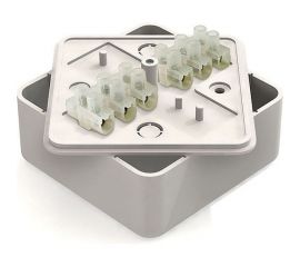 Распределительная коробка GREENEL с клеммной колодкой 75х75х28мм БЕЛАЯ GE41216-01 