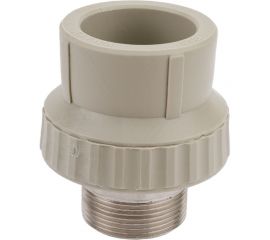 Муфта комбинированная под ключ с наружной резьбой VALFEX PP-R серая, 50 мм х1 1/2"" 10135050Г 127-0372 