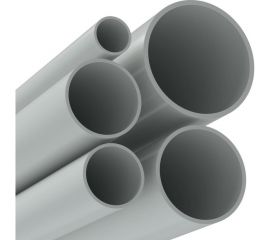 Жёсткая атмосферостойкая труба DKC ПВХ, д.32мм, лёгкая, 3м, цвет серый 63932UF 