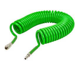 Шланг полиуретановый спиральный с быстросъемами 8/12 мм, 10 м ECO AHU-1080 