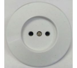 Круглая розетка ООО Ливны-Электро РС 10-008 белая РС 1814 