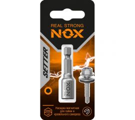 Ключ-насадка магнитная NUT SETTER 7x48 мм, карта NOX 557001 