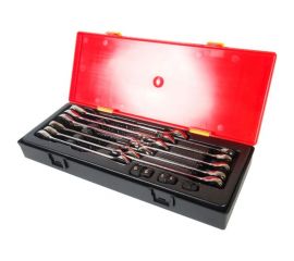 Набор комбинированных трещоточных ключей 8-19мм в кейсе 14шт JTC-K6141 