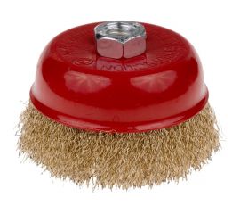 Щетка-чашка по металлу 125 мм, М14, латунная для УШМ SAMGRUPP 16208 