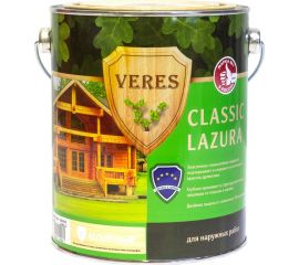 Пропитка Veres Classic Lazura №1 бесцветный 2.7 л 1/4 42016 