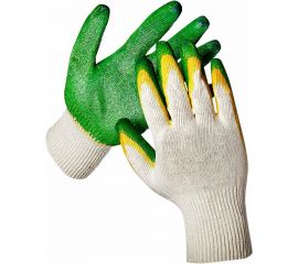 Перчатки с двойным латексным обливом DINFIX ЛЮКС 13 класс, хб, 300шт 00-00002777 