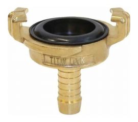 Универсальное соединение для воды TITAN LOCK NEPTUN (GEKA) с концом под рукав, 1 1/4"" (32мм), латунь, TLNPH1.1/4-BR 