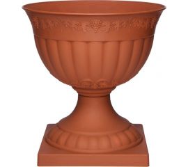 Вазон Эльфпласт Флора 25х25 см, 4 л, терракотовый 032217 