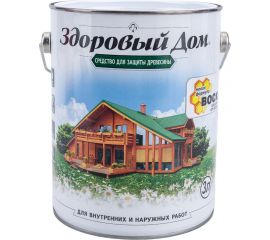 Деревозащитное средство Здоровый Дом еловая зелень 3 л 90000857576 