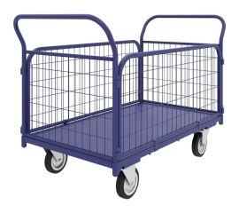 Платформенная тележка с сетчатыми бортами RUSKLAD ТС 9, 500x1000 мм, d160 мм ТС 9 160 