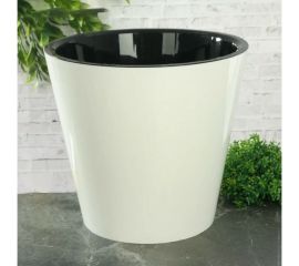 Горшок для цветов Idiland rosemary диам. 330 мм, 16 л, с дренажной вставкой, на колесиках, белый 692216004БЛ 