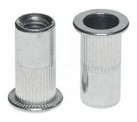 Резьбовая заклепка STARFIX М6 цилиндрический бортик, белый цинк, 25 шт. SMZ1-48528-25 