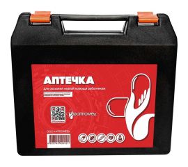 Аптечка для оказания первой помощи работникам ООО АППОМЕД по приказу Минздрава России №1331н, пластиковый чемодан 2909 