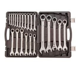 Набор комбинированных трещоточных ключей 22 шт MATRIX 14799 