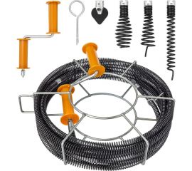 Набор для прочистки канализации CROCODILE до 160 мм, 30 метров 50315-22-30Н 