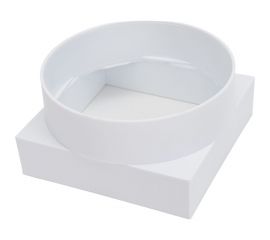 Переход с квадрата на круг 90/100 мм, белый Эвент Переход 90/100 