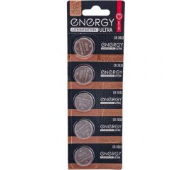 Литиевая батарейка ENERGY Ultra CR2032/5B 104984 