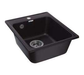 Мойка GranFest QUARZ одна чаша 420*480 черный 17 