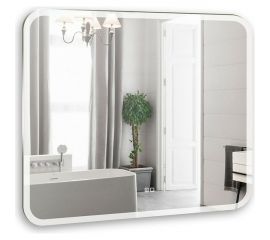 Зеркало MIXLINE ""Стив-2"" 800х680 сенсорный выключатель, светодиодная подсветка + подогрев 542566 