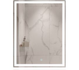 Зеркало MIXLINE ""Норма-Лайт"" 600x800 ШВ алюминиевый профиль, сенсорный выключатель, светодиодная подсветка 550407 