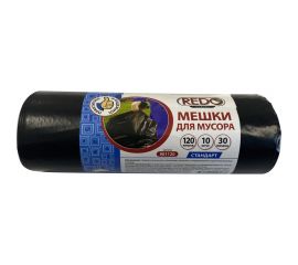 Мешки для мусора Standart 10 шт, 120 л, 30 мкм, ПВД, 70x110 см, 430 г REDO 901120 