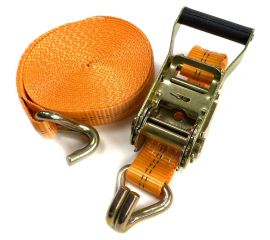 Стяжной ремень с храповиком для крепления груза ТамбовТехСнаб 1.6/3 т, 4 м, 35 мм 7930105412312 