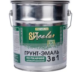 Грунт-эмаль по ржавчине 3в1 Царицынские краски черная 5 кг 19990 