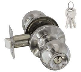 Межкомнатная защелка ISPARUS ISP ЗШ-01 хром, ключ/фикс. 16791 