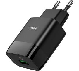 Зарядное устройство Hoco C72Q Glorious QC3.0 один USB порт, черный 801018 