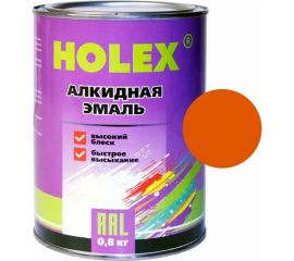 Алкидная автоэмаль Holex 2009 RAL оранжевый глубокий, 0.8 кг HAS-380587 