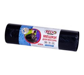 Мешки для мусора Standart 10 шт, 180 л, 35 мкм, ПВД, 90x110 см, 600 г REDO 901180 