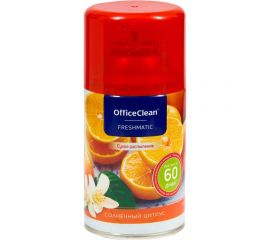 Сменный баллон для освежителя воздуха OfficeClean Солнечный цитрус сухое распыление 250 мл 262643 