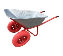 Строительная тачка SevenBerg 110 л, на 2-х литых ПУ колесах 4687203268466 