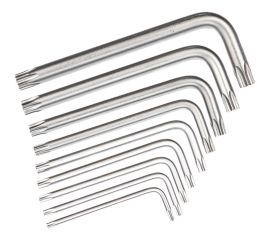 Комплект угловых ключей TORX Jonnesway H07M09S 