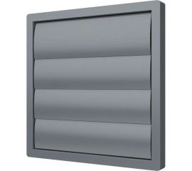 Решетка вытяжная с гравитационными жалюзи 2424К20Ф (242x242 мм; фланец D200; ASA-пластик; серый) ERA 87-660 