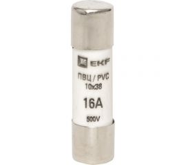 Плавкая цилиндрическая вставка EKF ПВЦ 10х38 16А PROxima 20шт pvc-10x38-16 
