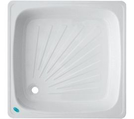 Стальной эмалированный поддон Laguna белый, квадратный 700х700 0203.001С1 